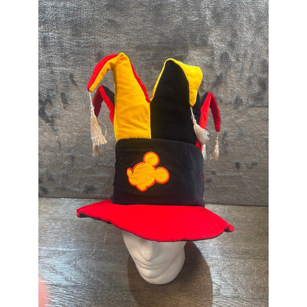 Disneyland Paris x Mickey Court Jester Hat BLK/RED/YLW Adult OSFA